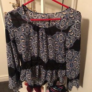 Charlotte Russe high-low Paisley too